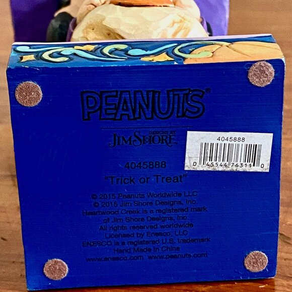 Jim Shore Peanuts Halloween Lucy Witch "TRICK OR TREAT" 2015 - 4045888- RARE. - Picture 8 of 9
